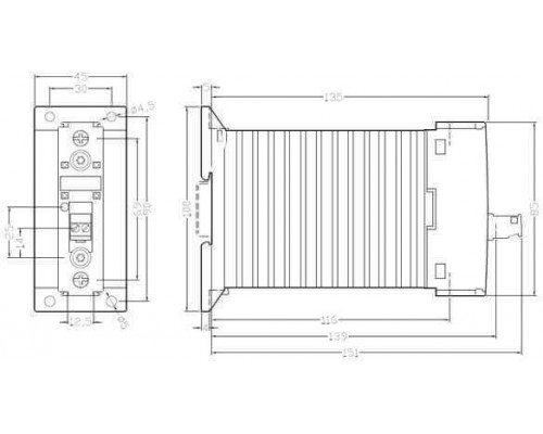 3RF2330-1AA02 1-фазный полупроводниковый контактор 3RF23