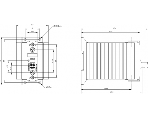 3RF2350-1AA24 1-фазный полупроводниковый контактор 3RF23