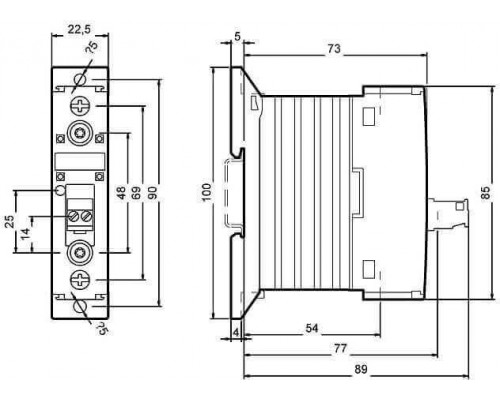 3RF2310-1AA06 1-фазный полупроводниковый контактор 3RF23