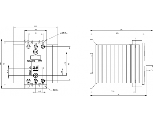 3RF2430-1AC35 3-фазный полупроводниковый контактор 3RF24