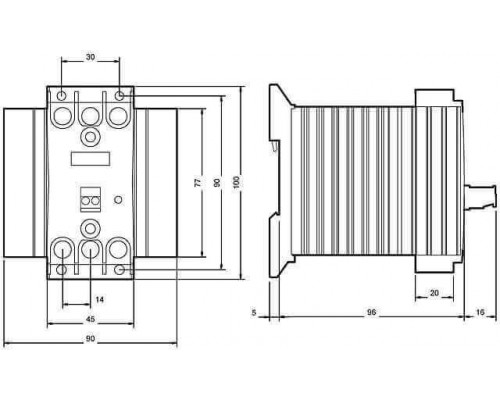 3RF2420-1AC45 3-фазный полупроводниковый контактор 3RF24