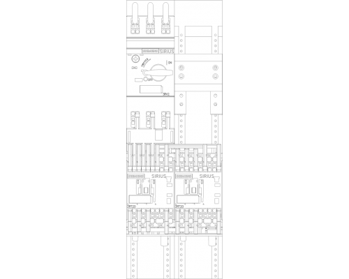 3RA2210-0EH15-2AP0 3RA22 для монтажа на адптер сборных шин с межосевым расстоянием 60 мм