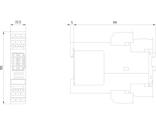 3RK3311-2AA10 3RK32, 3RK33 Модуль расширения