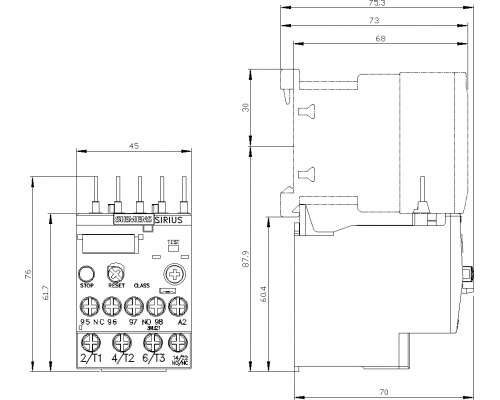 3RU2116-0HB0 3RU2 до 40 A для стандартных применений