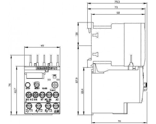 3RU2116-0KB0 3RU2 до 40 A для стандартных применений