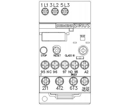 3RU2116-0AB1 3RU2 до 40 A для стандартных применений