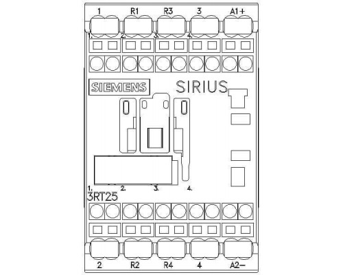 3RT2516-2BG40 4-полюсной контактор SIRIUS 3RT25, 2НО+2НЗ, 4 ... 11 кВт
