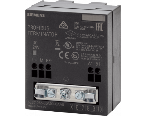 6ES7972-0DA00-0AA0 Активный сетевой терминатор RS 485