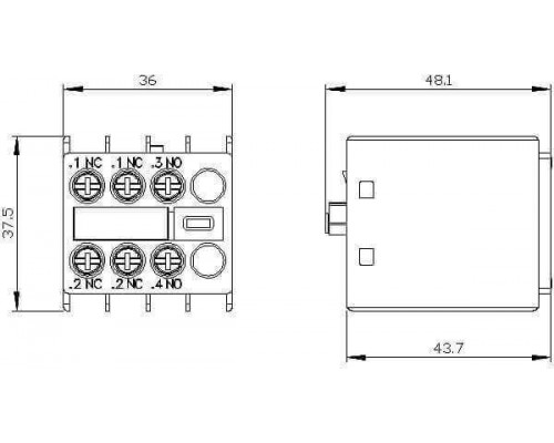 Вспомогательный контактор Siemens 3RH2911-1HA12