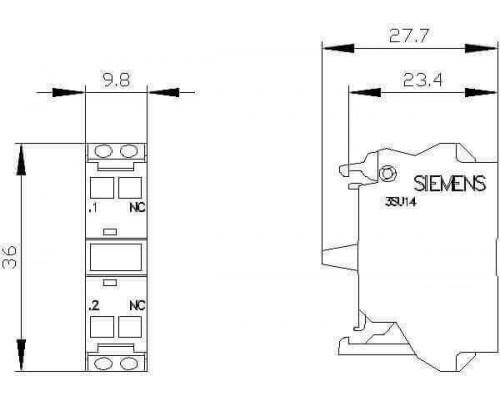 3SU1400-1AA10-3CA0 Контактные модули