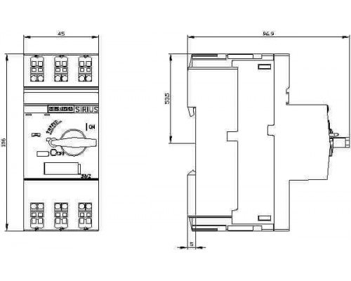 3RV2311-4AC20 Для пусковых сборок