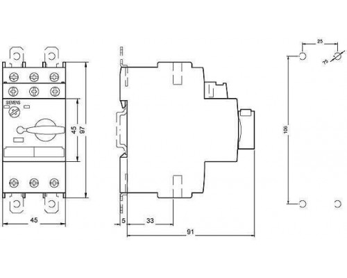Siemens 3RV1021-1FA15 Автоматический выключатель