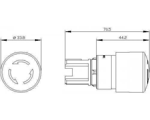 3SU1050-1GB20-0AA0 Кнопка грибовидная АВАРИЙНОЙ ОСТАНОВКИ
