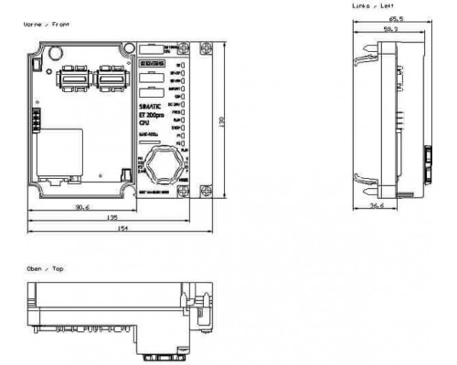 6ES7154-8AB01-0AB0 Интерфейсный модуль IM154-8 PN/DP CPU