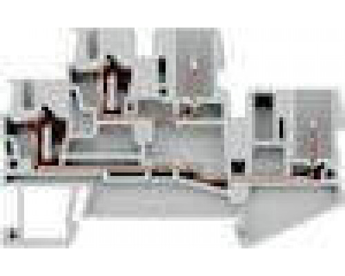 8WH5120-2MF01 Клеммы ALPHA FIX Combi 8WH5 со штыревыми контактными зажимами
