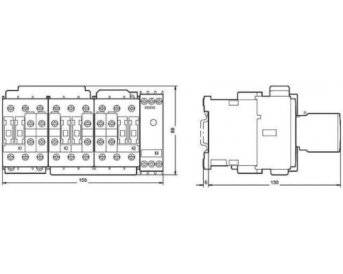 3RA1423-8XC21-1AC2 Комбинации контакторов SIRIUS