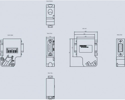 6ES7972-0BB61-0XA0 Коннектор к шине RS 485