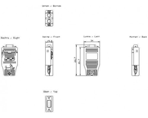 Siemens 6GK1500-0FC10 Оптический кабель IE FO Cord