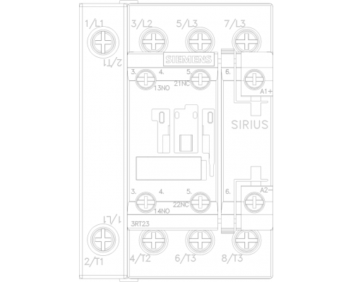 3RT2326-1BM40 Контактор для омических нагрузок SIRIUS 3RT23 (AC-1), 4-p., 4S, 18 ... 50 A