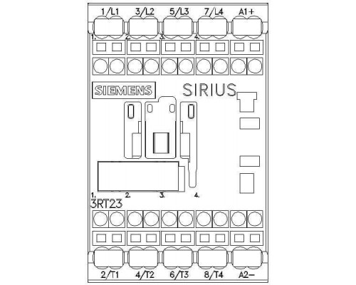 3RT2316-2BG40 Контактор для омических нагрузок SIRIUS 3RT23 (AC-1), 4-p., 4S, 18 ... 50 A