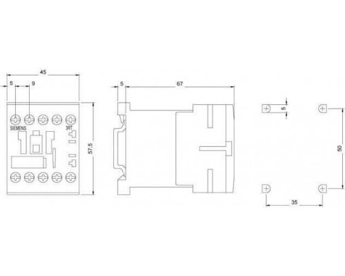 3RT1316-1BB40 Контактор 3RT13, 4-х полюсные (4 S), для коммутации оммической нагрузки (AC-1)