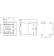 3RT1316-1AG60 Контактор 3RT13, 4-х полюсные (4 S), для коммутации оммической нагрузки (AC-1)