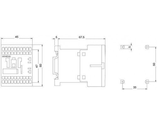 3RT1316-2AB00 Контактор 3RT13, 4-х полюсные (4 S), для коммутации оммической нагрузки (AC-1)