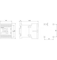 3RT1516-2AN20 Контактор 3RT15, 4-х полюсные (2З+2Р), для коммутации двигателей 4…18,5кВт