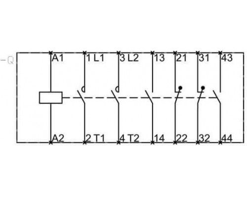 3TC4417-0AM4 Контактор для коммутации постоянного тока, 1-о и 2-х полюсные, 32 ... 400 A
