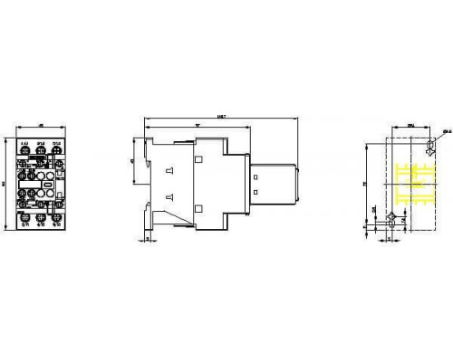 Контактор Siemens 3RT2025-1AP04