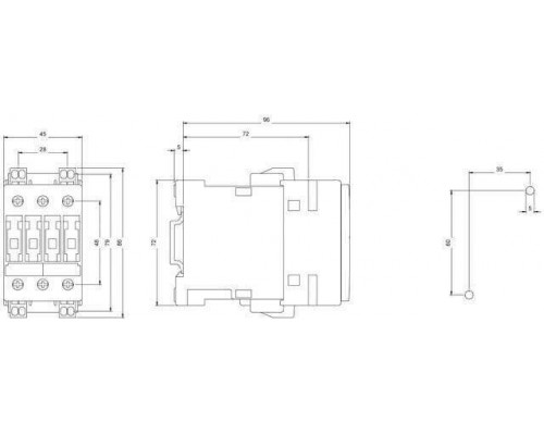 Контактор Siemens 3RT1026-3BB40