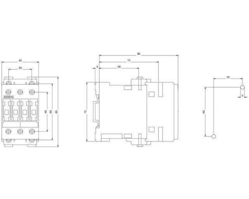 Контактор Siemens 3RT1025-1BB40