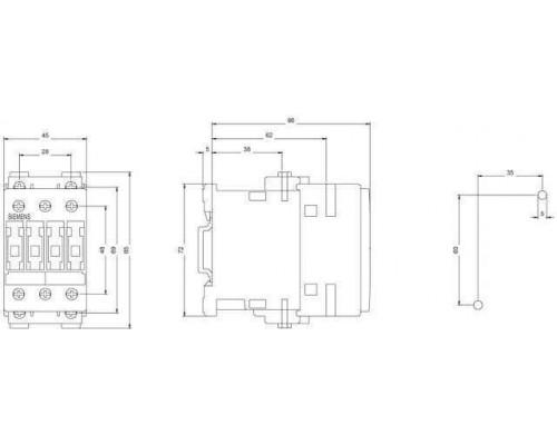 Контактор Siemens 3RT1026-1AG20