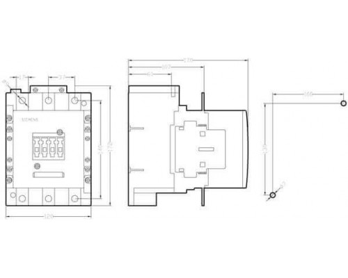 Контактор Siemens 3RT1054-6AF36