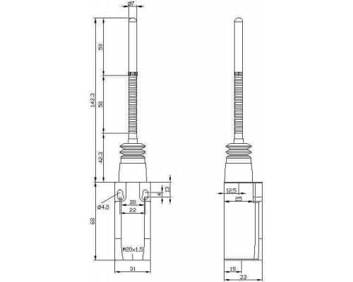3SE5232-0HR01 Корпуса шириной 31 мм в соответствии с EN 50047