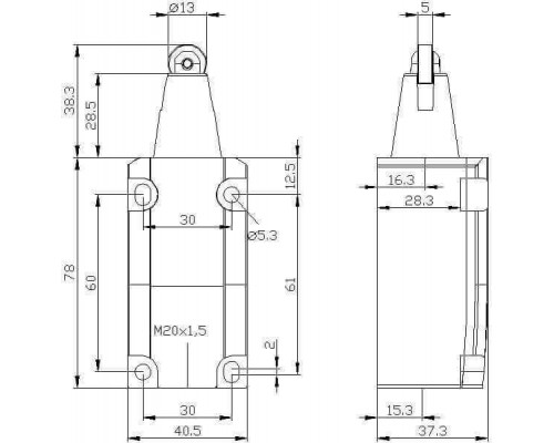 3SE5112-0CD02 Корпуса шириной 40 мм в соответствии с EN 50041