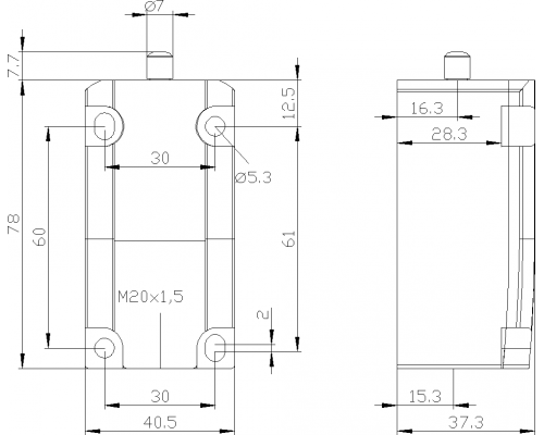 3SE5112-0CA00-1CA0 Корпуса шириной 40 мм в соответствии с EN 50041