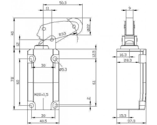 3SE5112-0BF01 Корпуса шириной 40 мм в соответствии с EN 50041