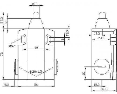 3SE5122-0CC02 Корпуса шириной 56 мм