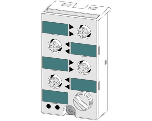 3RK2400-1GQ20-1AA3 Модуль дискретного ввода/вывода К45 с IP67