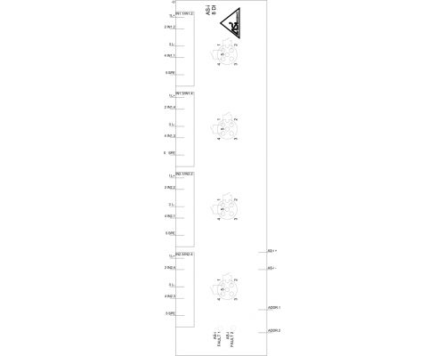 3RK2200-0DQ20-0AA3 Модуль дискретного ввода/вывода К45 с IP67