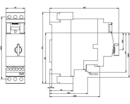 3RA6400-1DB42 Нереверсивный пускатель 3RA64