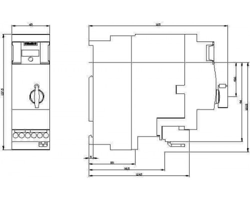 3RA6400-1EB43 Нереверсивный пускатель 3RA64