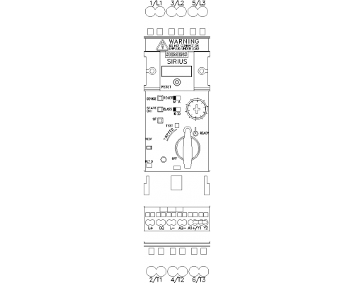 3RA6400-2CB42 Нереверсивный пускатель 3RA64