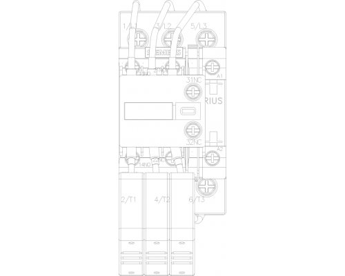 3RT2625-1AB05 SIRIUS 3RT26 Контактор конденсаторный (AC-6b), 3-полюсный
