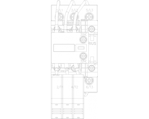 3RT2626-1BF45 SIRIUS 3RT26 Контактор конденсаторный (AC-6b), 3-полюсный
