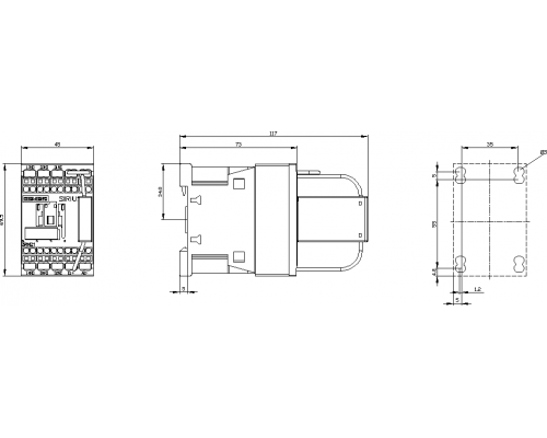 Вспомогательный контактор Siemens 3RH2122-2LF40-1LA0