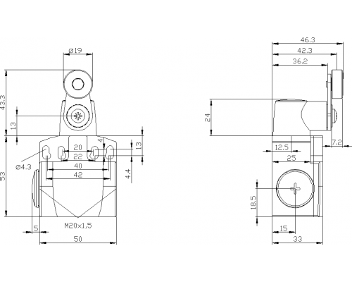 3SE5242-0LK21 Корпуса шириной 50 мм