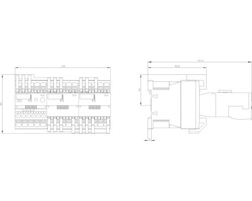 3RA2415-8XH31-2BB4 Контакторные сборки для пуска асинхронных двигателей переключением со звезды на треугольник SIRIUS 3RA24