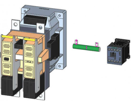 3TC5217-0LF4 Контактор 3T с расширенной областью работы 0.7 до 1.25 Us